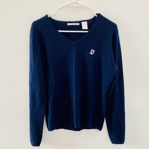 Detroit Tigers V-Neck Navy Sweater Women’s Cut